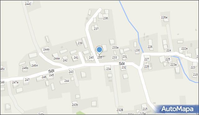 Sól, Sól, 235, mapa Sól