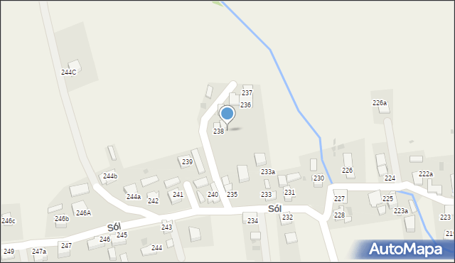 Sól, Sól, 238a, mapa Sól