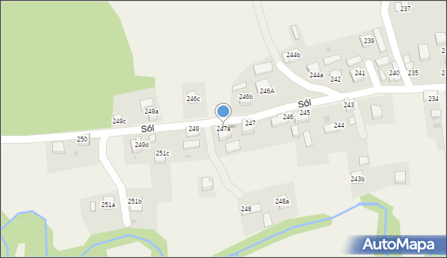 Sól, Sól, 247a, mapa Sól