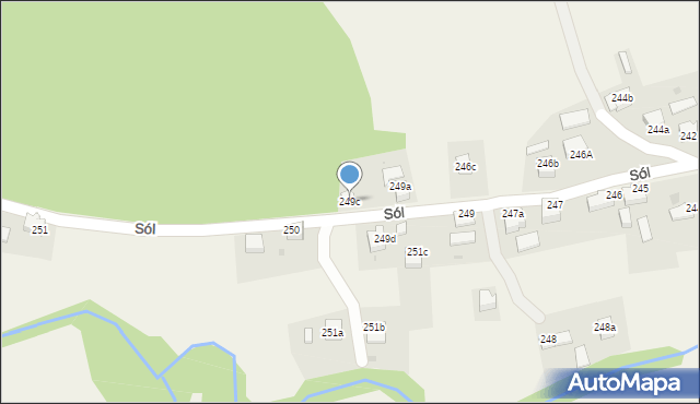 Sól, Sól, 249c, mapa Sól