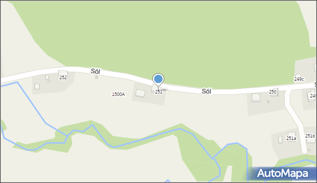 Sól, Sól, 251, mapa Sól