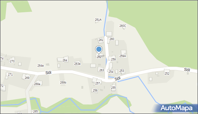 Sól, Sól, 262, mapa Sól