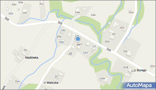 Sól, Sól, 305, mapa Sól