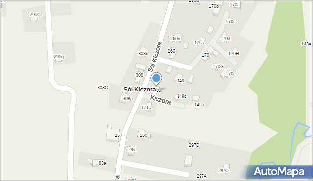 Sól-Kiczora, Sól-Kiczora, 149a, mapa Sól-Kiczora