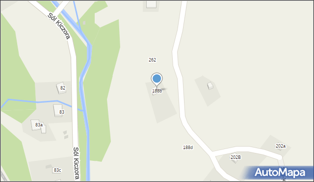 Sól-Kiczora, Sól-Kiczora, 188b, mapa Sól-Kiczora