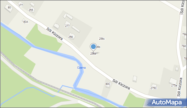 Sól-Kiczora, Sól-Kiczora, 256d, mapa Sól-Kiczora