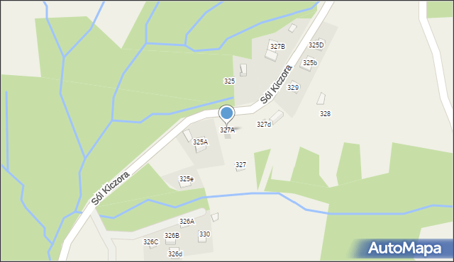 Sól-Kiczora, Sól-Kiczora, 327A, mapa Sól-Kiczora