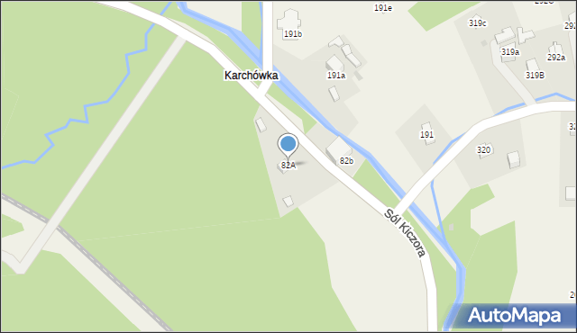Sól-Kiczora, Sól-Kiczora, 82A, mapa Sól-Kiczora