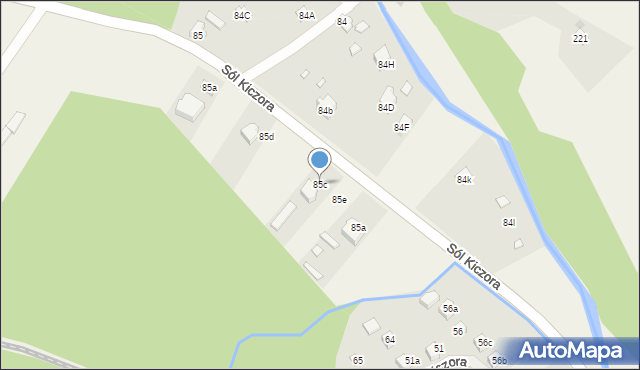 Sól-Kiczora, Sól-Kiczora, 85c, mapa Sól-Kiczora