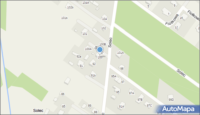 Solec, Solec, 100, mapa Solec