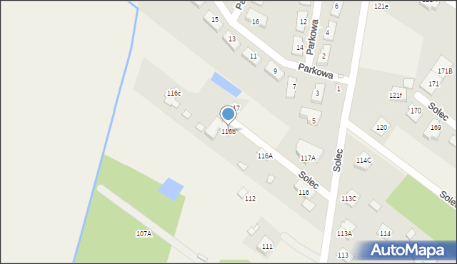Solec, Solec, 116b, mapa Solec