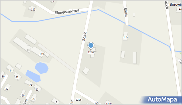 Solec, Solec, 124A, mapa Solec