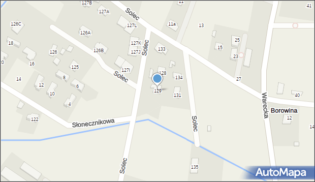 Solec, Solec, 129, mapa Solec