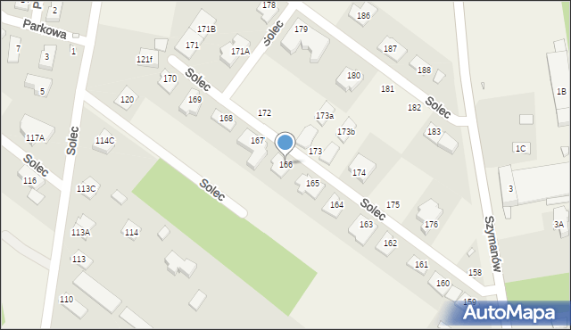 Solec, Solec, 166, mapa Solec