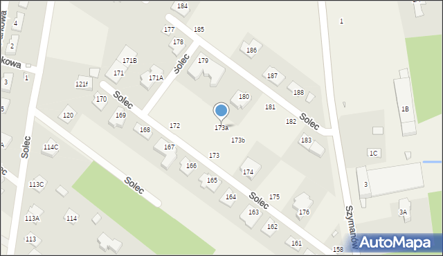 Solec, Solec, 173a, mapa Solec