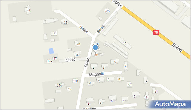 Solec, Solec, 18, mapa Solec