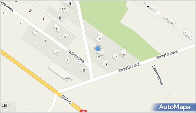 Solec, Solec, 34, mapa Solec