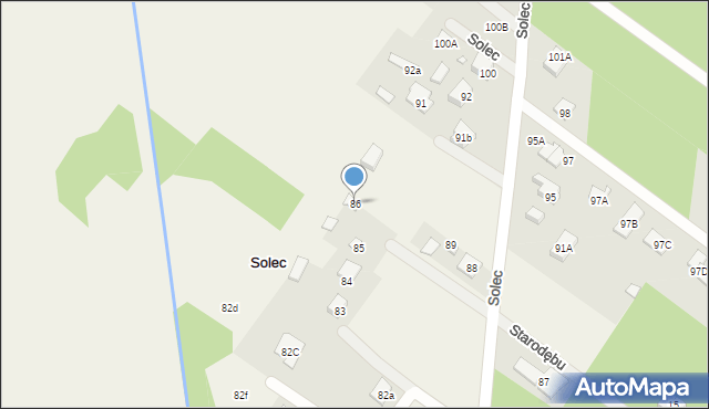 Solec, Solec, 86, mapa Solec