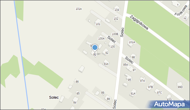 Solec, Solec, 91, mapa Solec