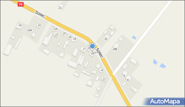 Solec, Solec, 14, mapa Solec