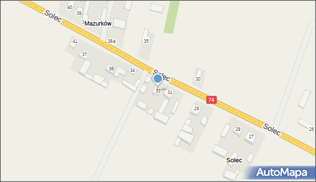 Solec, Solec, 33, mapa Solec