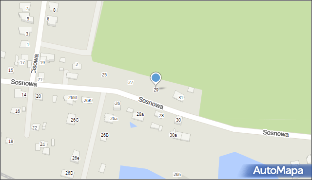 Solec Kujawski, Sosnowa, 29, mapa Solec Kujawski