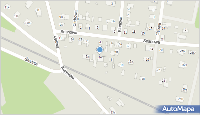 Solec Kujawski, Sosnowa, 4A, mapa Solec Kujawski