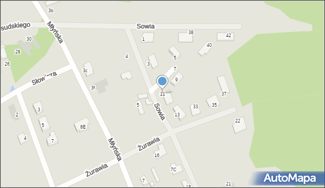 Solec Kujawski, Sowia, 11, mapa Solec Kujawski
