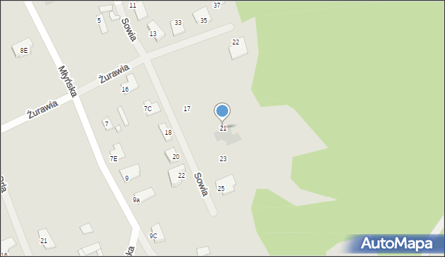 Solec Kujawski, Sowia, 21, mapa Solec Kujawski