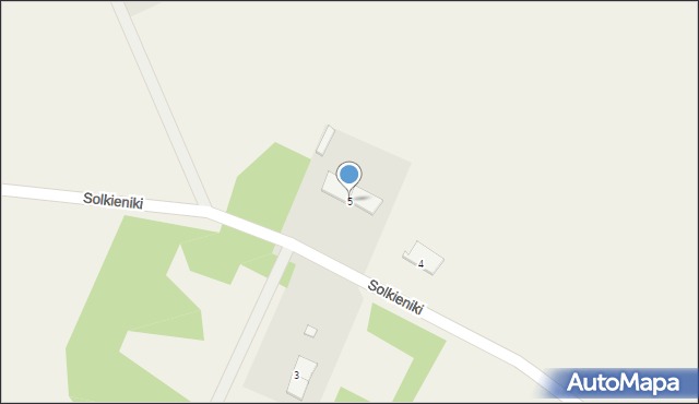 Solkieniki, Solkieniki, 5, mapa Solkieniki