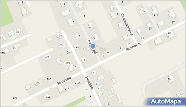 Sołtyków, Sosnowa, 3, mapa Sołtyków