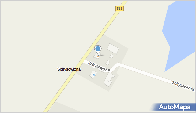 Sołtysowizna, Sołtysowizna, 8, mapa Sołtysowizna