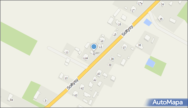 Sołtysy, Sołtysy, 12, mapa Sołtysy
