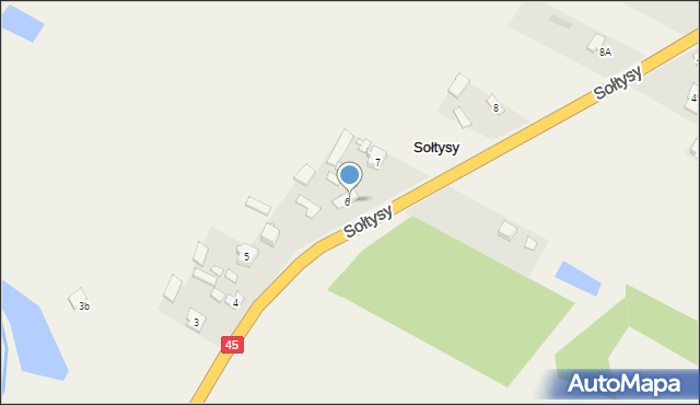 Sołtysy, Sołtysy, 6a, mapa Sołtysy