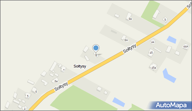 Sołtysy, Sołtysy, 8, mapa Sołtysy