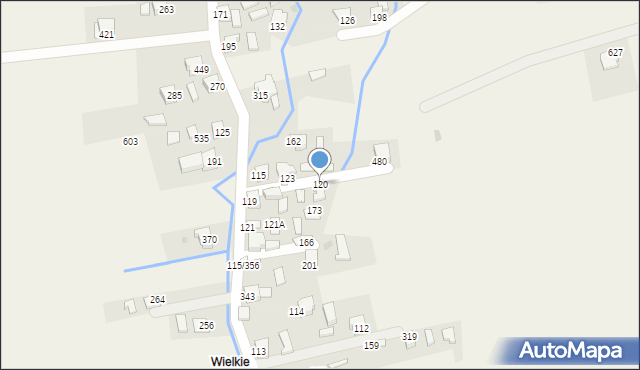 Sopotnia Wielka, Sopotnia Wielka, 120, mapa Sopotnia Wielka