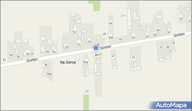 Sorbin, Sorbin, 49, mapa Sorbin