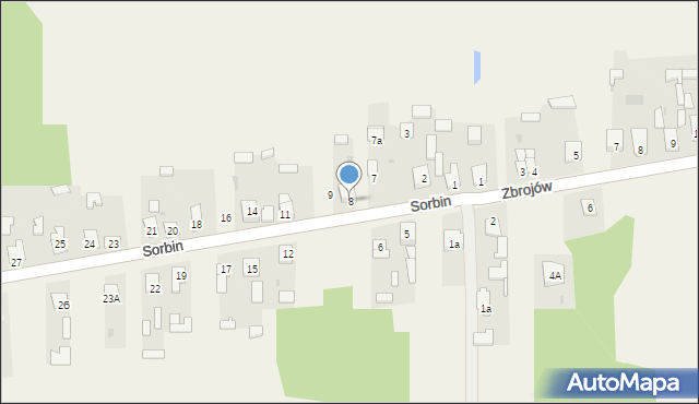 Sorbin, Sorbin, 8, mapa Sorbin