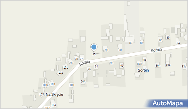 Sorbin, Sorbin, 95, mapa Sorbin