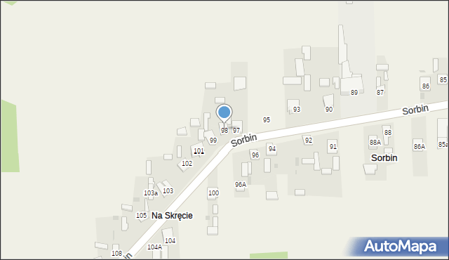 Sorbin, Sorbin, 98, mapa Sorbin