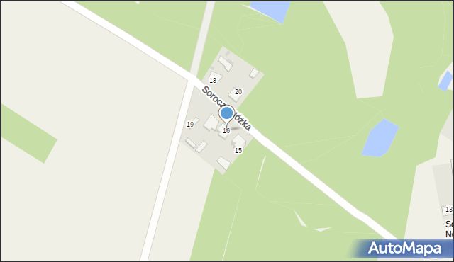 Sorocza Nóżka, Sorocza Nóżka, 16, mapa Sorocza Nóżka