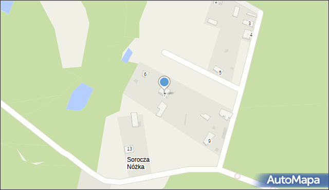 Sorocza Nóżka, Sorocza Nóżka, 7, mapa Sorocza Nóżka