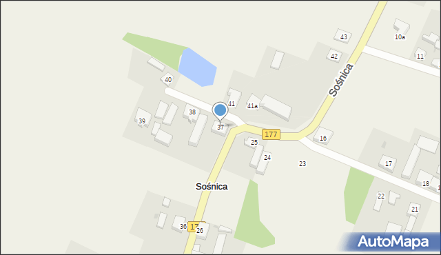 Sośnica, Sośnica, 37, mapa Sośnica