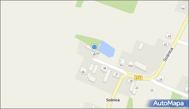 Sośnica, Sośnica, 40, mapa Sośnica