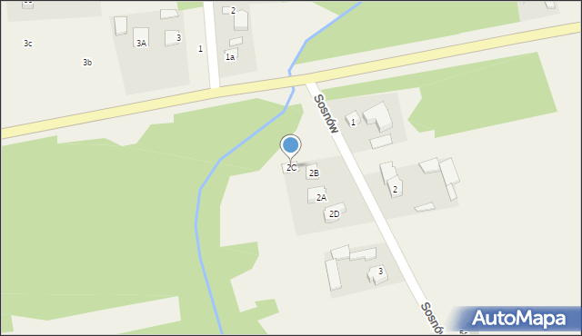 Sosnów, Sosnów, 2C, mapa Sosnów