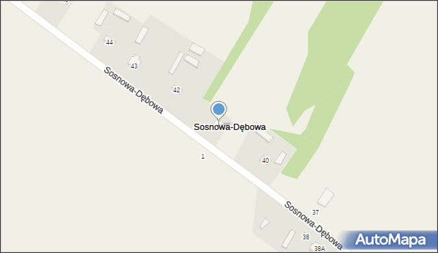 Sosnowa-Dębowa, Sosnowa-Dębowa, 41, mapa Sosnowa-Dębowa