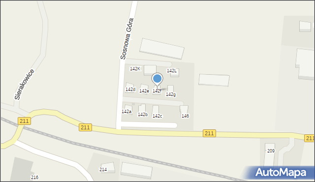 Sosnowa Góra, Sosnowa Góra, 142f, mapa Sosnowa Góra