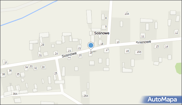 Sosnowe, Sosnowe, 19, mapa Sosnowe