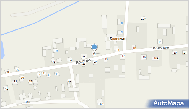 Sosnowe, Sosnowe, 21, mapa Sosnowe