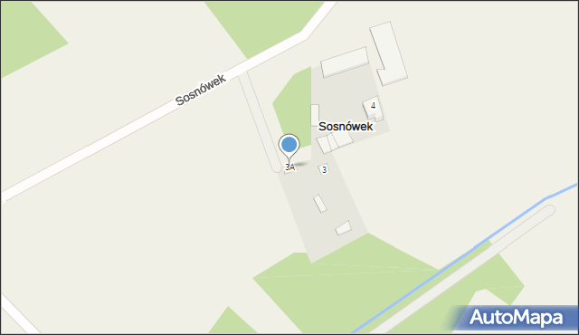 Sosnówek, Sosnówek, 3A, mapa Sosnówek